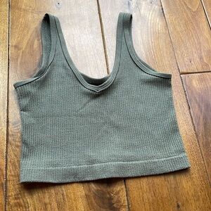 urban outfitters olive green tank top